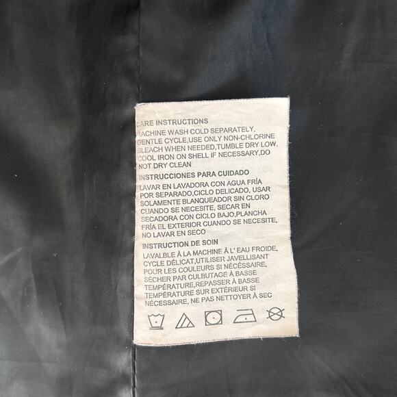 ESPIRIT Quilted  Full Zip with Unique Bear Claw Accent ToggleJacket Size L - Picture 6 of 8